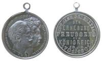 Wilhelm II. (1888-1918) - auf die 200 Jahrfeier der Erhebung Preussens zum Königreich - 1901 - tragbare Medaille  vz+