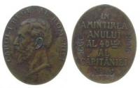 Karl I (1866-1914) - auf sein 40. Regierungsjubiläum - 1913 - Medaille  ss+