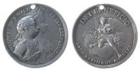 Wilhelm V. (1748-1806) -  auf die Geburt der Prinzessin Friederike Louise Wilhelmine - 1770 - Medaille  ss+