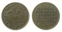 Bremen - auf das zweite Deutsche Bundesschiessen - 1865 - Comite Marke  ss+
