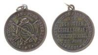 Oberfrohna - Andenken an die 25jährige Jubiläumsfeier - 1891 - tragbare Medaille  vz
