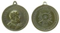 Wilhelm I. (1861-1888) - auf das Festschießen anläßlich seines 100. Geburtstages - 1897 - tragbare Medaille  vz