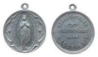 Strassburg - Pilgerfahrt nach Lourde - o.J. - tragbare Medaille  vz