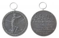 Weningenlupnitz - zur Erinnerung an das 50jährige Fahnenjubiläum des Kriegervereins - 1931 - tragbare Medaille  vz+