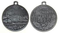 Frankfurt - auf das Wohltätigkeitsfest - 1890 - tragbare Medaille  vz