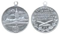 Frankfurt - auf den 1. Deutscher Schwerer Artilleristen Tag - 1928 - tragbare Medaille  vz-stgl