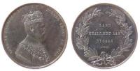 Carl XV. (1859-1872) - auf seine Krönung - 1860 - Medaille  fast vz