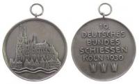 Köln - auf das 19. Deutsche Bundesschießen - 1930 - tragbare Medaille  vz