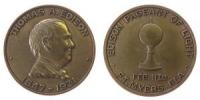 Edison Thomas Alva (1847-1931) - auf seinen Tod - o.J. - Medaille  vz