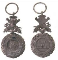 Valeur de Discipline - 1870 - tragbare Medaille  ss