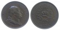 Ludwig (1818-1830) - auf den 100. Geburtstag Carl Friedrichs - 1828 - Medaille  vz+