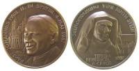 Johannes Paul II (1978-2005) - auf seinen Besuch in Speyer - 1987 - Medaille  stgl