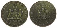 Hannover und Bristol - auf die 40jährige Freundschaft - 1987 - Medaille  vz-stgl