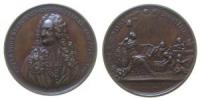 Genf - auf die Wahl von Louis Le Fort (1668-1743) zum 1. Syndicus der Stadt Genf - 1734 - Medaille  vz-stgl