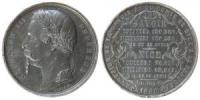 Napoleon III. (1852 - 1870) - auf die Eingliederung von Nizza (Nice) und Savoyen (Savoie) - 1860 - Medaille  ss+