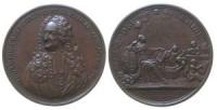 Genf - auf die Wahl von Louis Le Fort (1668-1743) zum 1. Syndicus der Stadt Genf - 1734 - Medaille  vz-stgl