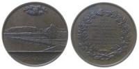 Genf - auf die Einweihung der Mont Blanc Brücke - 1862 - Medaille  vz
