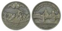 Ulm (Stadt) - auf die Eröffnung der neuen Brücke am Gänstor - 1912 - Medaille  fast vz