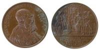 Friedrich August II (1836-1854) - auf das Jubiläum der ersten Abendmahlserteilung in Dresden - 1839 - Medaille  vz
