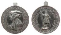 Bad Tölz - Erinnerung an die Enthüllung des Kriegerdenkmals - 1887 - tragbare Medaille  vz