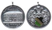 Weimar - auf das 75-jährige Jubiläums des real-Gymnasiums - 1931 - tragbare Medaille  vz-stgl