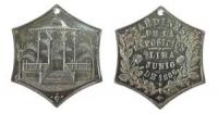Lima - auf die Aussstellungsgärten (Jardines de la Exposicion) - 1886 - Medaille  vz-stgl