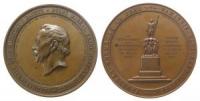 Radetzky von Radetz Josef Graf (1766-1858) - anlässlich der Errichtung seines Denkmals in Prag - 1859 - Medaille  vz