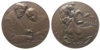 Ehrlich Paul (1854-1915) und Hata Sahachiro (1873-1938) - auf die Erfindung des Syphilismedikaments Salvarsans - o.J. (um 1910) - Medaille  vz