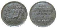 Bern - auf das 300-jährige Jubiläum der Einführung der Reformation - 1828 - Medaille  ss+