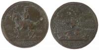 Friedrich II. (1740-1786) - auf die Schlacht bei Rosbach (Roßbach) und Lissa - 1757 - Medaille  fast ss