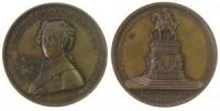 Friedrich II. der Große (1740-1786) - auf die Grundsteinlegung seines Denkmals anläßlich der 100-Jahrfeier zu seinem Regierungsantritt - 1840 - Medaille  vz