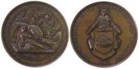 Teplitz - auf die Entdeckung der Heilquellen im Jahre 762 - 1862 - Medaille  vz