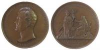 Friedrich Wilhelm III. (1797-1840) - auf das 50jährige Amtsjubliläum von Ribbentrop Wilhelm Christian Johann von (1768-1841) - 1838 - Medaille  ss+