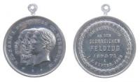 Wilhelm II (1888-1918) - Erinnerung an den glorreichen Feldzug von 1870/71 - 1895 - tragbare Medaille  vz-stgl