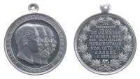 Wilhelm II (1888-1918) - Cassel auf die 25.jährige Wiederkehr der glorreichen Siegestage von 1870/71 - 1895 - Medaille  vz-stgl
