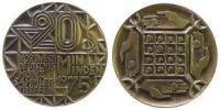 Minden - auf das 20. Nordwestdeutsche Münzsammlertreffen - 1975 - Medaille  vz