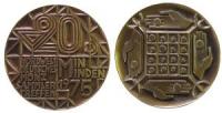 Minden - auf das 20. Nordwestdeutsche Münzsammlertreffen - 1975 - Medaille  vz