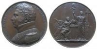 Louis XVIII. (1814-1815-1824) - auf die Eröffnung der Gedenkstätte für Charles Ferdinand d'Artois - 1822 - Medaille  fast vz