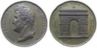 Paris - auf die Enthüllung des Arc de Triomphe de l’Étoile - 1836 - Medaille  ss