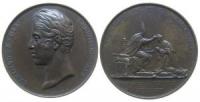 Charles X (1824-30) - auf seine Krönung in Reimes - 1825 - Medaille  vz