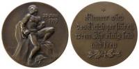Versailler Vertrag - Nimmer wird das Reich zerstört - 1919 - Medaille  vz-stgl