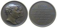 Maximilian I. Joseph (1806-1825 ) - auf den Besuch des Königspaares in der Münze von Paris - 1810 - Medaille  vz-stgl