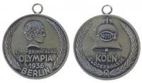 Köln - auf die Olympiade - 1936 - Medaille  ss+