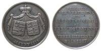 Albert (1803-1851) - auf die Silberhochzeit mit Emilie von Hohenlohe- Neuenstein-Ingelfingen - 1835 - Medaille  ss+