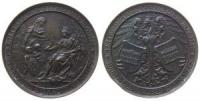 Frankfurt - 100 Jahre deutsch-französisch reformierte Gemeinde - 1887 - Medaille  vz