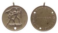 Ein Volk - Ein Reich - Ein Führer - Erinnerung an den Sudetenland-Anschluss - 1938 - tragbare Medaille  vz