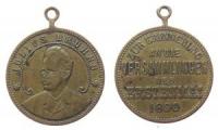 Bruhns Julius (1860-1927) - deutscher Gewerkschafter - 1890 - tragbare Medaille  ss