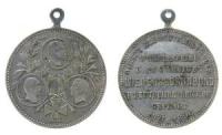 Wilhelm II (1888-1918) - 25 Jahrfeier der Wiederbegründung des Deutschen Reiches - 1896 - tragbare Medaille  ss+