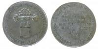 Bretten - auf die Vereinigung der evangelischen Protestanten und Christen - 1821 - Medaille  ss+