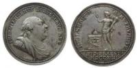 Friedrich Wilhelm II. (1786-1797) - auf die Huldigung Ansbach-Bayreuths - 1792 - Medaille  fast vz